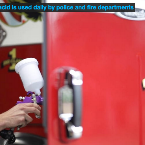 Hypochlorous acid is used daily by police and fire departments