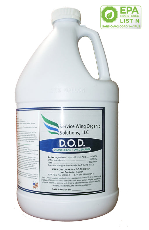 1 gallon EPA Approved Hypochlorous Acid, Disinfectant on Demand